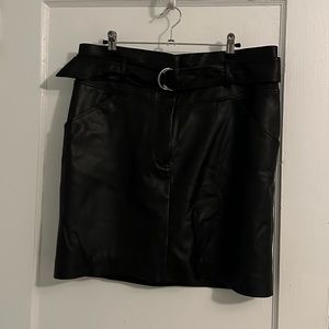 NWOT - H & M Faux Leather Skirt Size 14